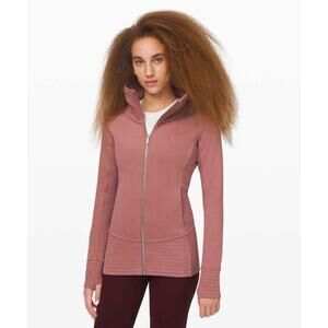 Lululemon Radiant II Jacket Spanish Rose Full Zip Womans Size 2